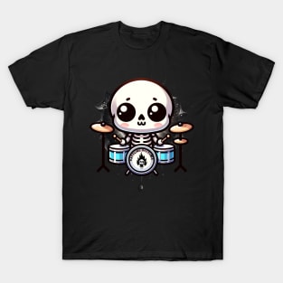 Skeleton Drummer Rattling Rhythms T-Shirt